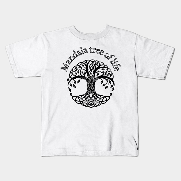 Mandala Kids T-Shirt by Prilidiarts